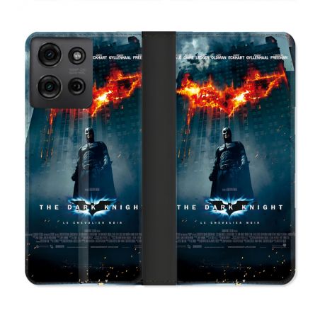 Housse cuir portefeuille Pour Motorola G75 5G The Dark Night