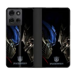 Housse cuir portefeuille Pour Motorola G75 5G Transformers