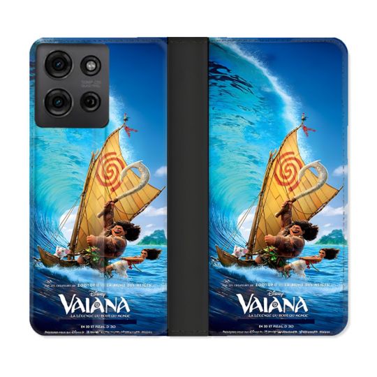 Housse cuir portefeuille Pour Motorola G75 5G Vaiana