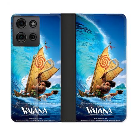 Housse cuir portefeuille Pour Motorola G75 5G Vaiana