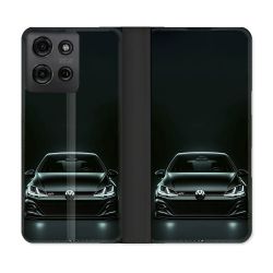 Housse cuir portefeuille Pour Motorola G75 5G Volkwagen Golf GTI