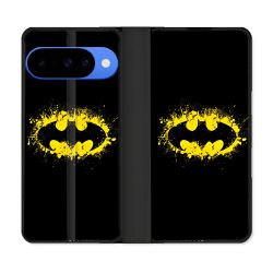 Housse cuir portefeuille Pour Google Pixel 10 Batman Logo