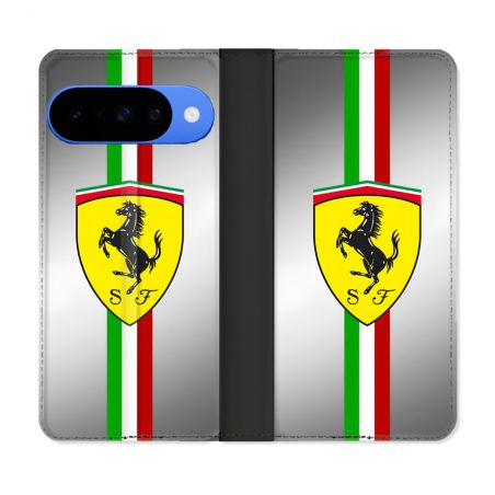 Housse cuir portefeuille Pour Google Pixel 10 Ferrari Ligne