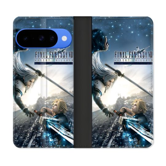Housse cuir portefeuille Pour Google Pixel 10 Final Fantaisy