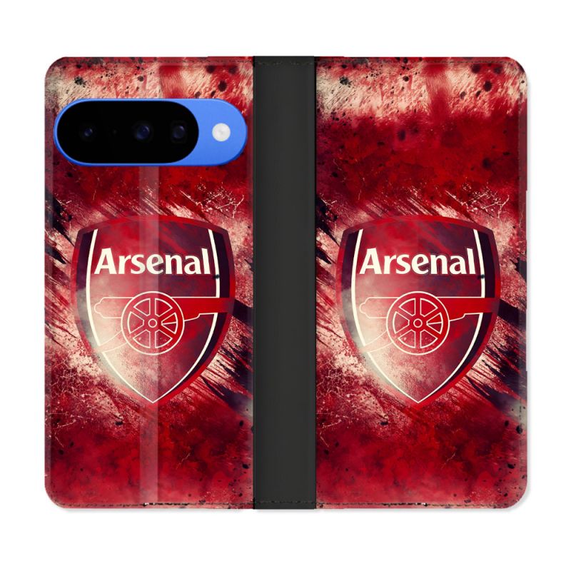Housse cuir portefeuille Pour Google Pixel 10 Foot Arsenal