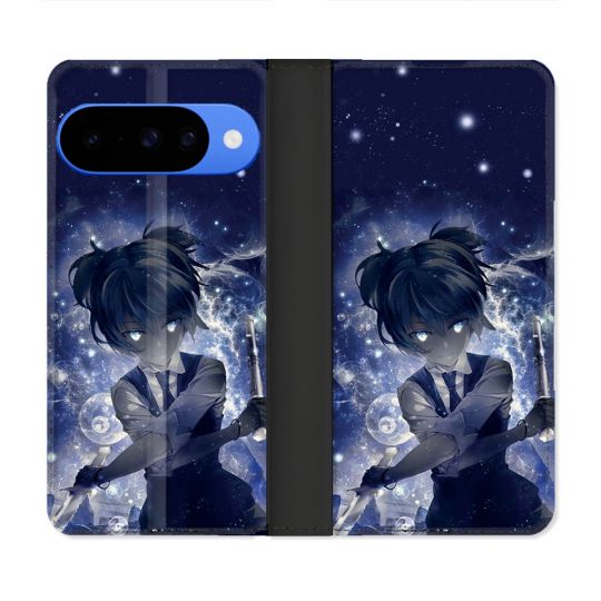 Housse cuir portefeuille Pour Google Pixel 10 Manga Assassination Classroom Nagisa