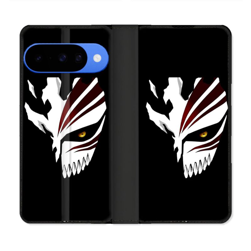 Housse cuir portefeuille Pour Google Pixel 10 Manga Bleach Masque