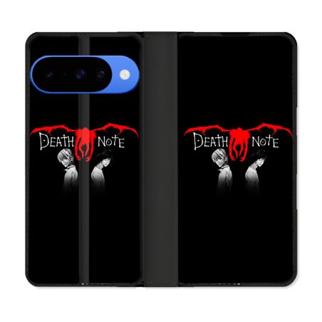Housse cuir portefeuille Pour Google Pixel 10 Manga Death Note Noir