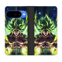 Housse cuir portefeuille Pour Google Pixel 10 Manga Dragon Ball Broly