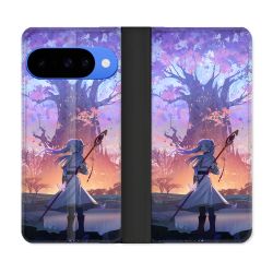 Housse cuir portefeuille Pour Google Pixel 10 Manga Frieren