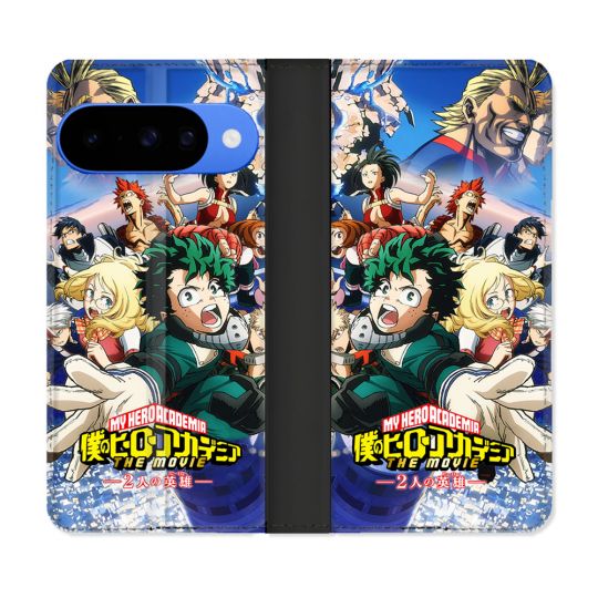 Housse cuir portefeuille Pour Google Pixel 10 Manga My Hero Academia Affiche
