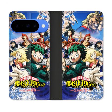 Housse cuir portefeuille Pour Google Pixel 10 Manga My Hero Academia Affiche