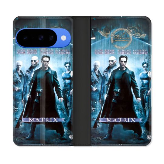 Housse cuir portefeuille Pour Google Pixel 10 Matrix Affiche