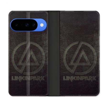 Housse cuir portefeuille Pour Google Pixel 10 Musique Rock Linkin Park
