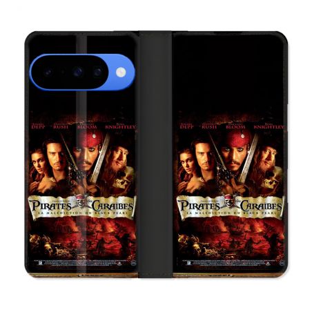 Housse cuir portefeuille Pour Google Pixel 10 Pirate Des Caraibes
