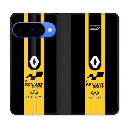 Housse cuir portefeuille Pour Google Pixel 10 Renault