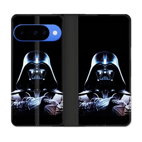 Housse cuir portefeuille Pour Google Pixel 10 Star Wars - Dark Vador Noir