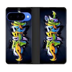 Housse cuir portefeuille Pour Google Pixel 10 Street Art Graffiti