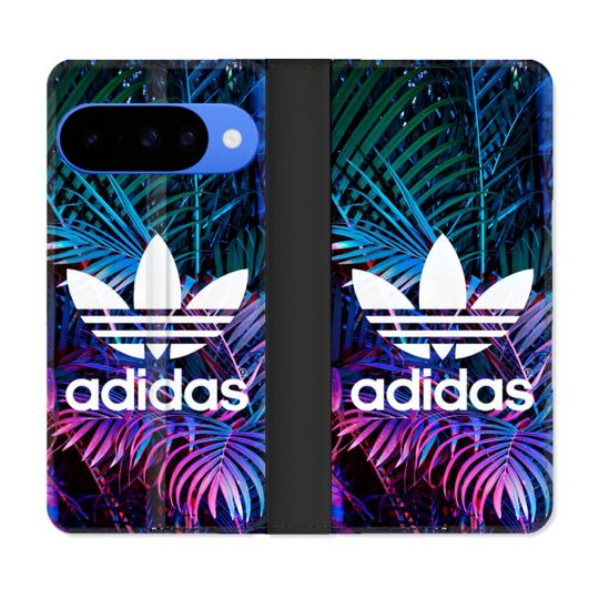 Housse cuir portefeuille Pour Google Pixel 10 Pro Adidas Palmier