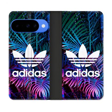 Housse cuir portefeuille Pour Google Pixel 10 Pro Adidas Palmier