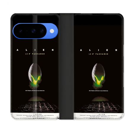 Housse cuir portefeuille Pour Google Pixel 10 Pro Alien Affiche