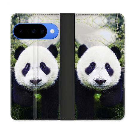 Housse cuir portefeuille Pour Google Pixel 10 Pro Animal Panda Color
