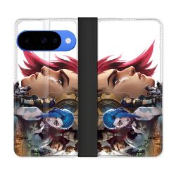 Housse cuir portefeuille Pour Google Pixel 10 Pro Arcane Jinx Sœur