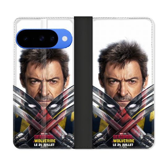 Housse cuir portefeuille Pour Google Pixel 10 Pro Deadpool Affiche