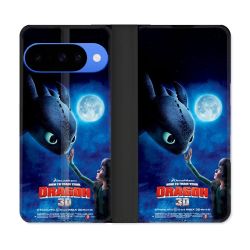 Housse cuir portefeuille Pour Google Pixel 10 Pro Dragons Affiche