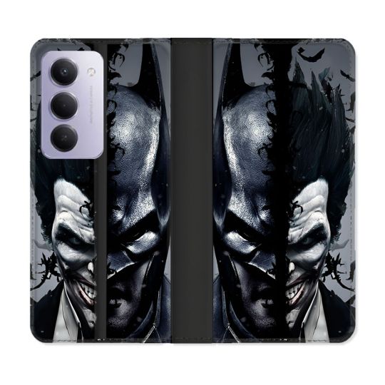 Housse cuir portefeuille Pour Xiaomi Redmi 15 4G Batman Joker