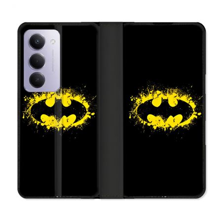 Housse cuir portefeuille Pour Xiaomi Redmi 15 4G Batman Logo
