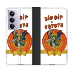 Housse cuir portefeuille Pour Xiaomi Redmi 15 4G Bip Bip Coyote