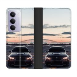 Housse cuir portefeuille Pour Xiaomi Redmi 15 4G BMW Serie