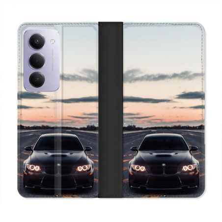 Housse cuir portefeuille Pour Xiaomi Redmi 15 4G BMW Serie