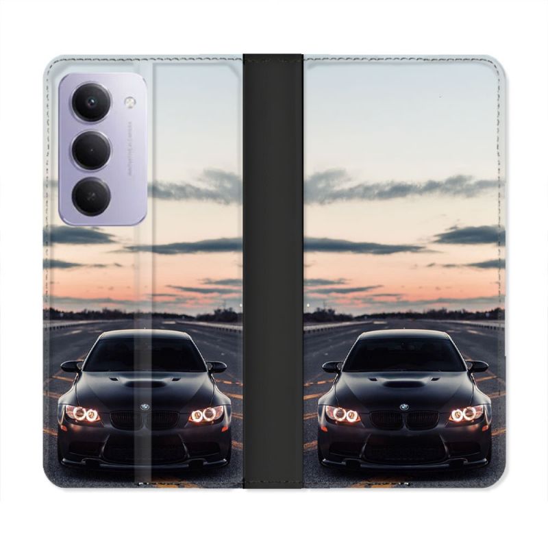 Housse cuir portefeuille Pour Xiaomi Redmi 15 4G BMW Serie