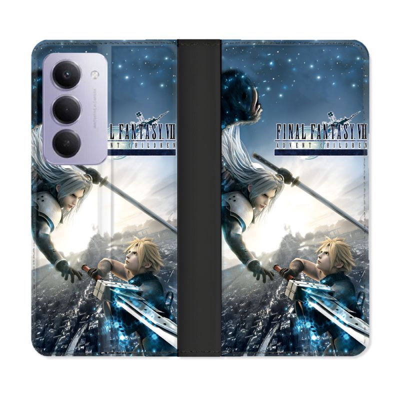 Housse cuir portefeuille Pour Xiaomi Redmi 15 4G Final Fantaisy