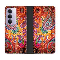 Housse cuir portefeuille Pour Xiaomi Redmi 15 4G Fleur Psychedelic