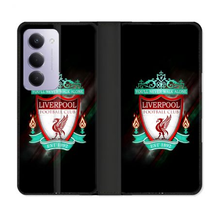 Housse cuir portefeuille Pour Xiaomi Redmi 15 4G Foot Liverpool