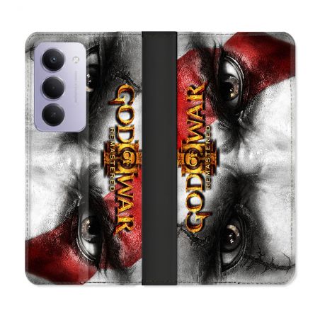 Housse cuir portefeuille Pour Xiaomi Redmi 15 4G God Of War GOW