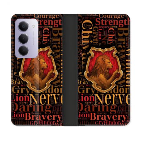 Housse cuir portefeuille Pour Xiaomi Redmi 15 4G Harry Potter Griffondor