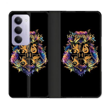 Housse cuir portefeuille Pour Xiaomi Redmi 15 4G Harry Potter Hogwarts
