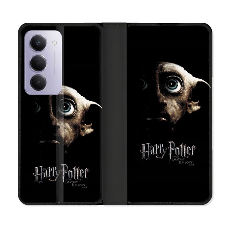 Housse cuir portefeuille Pour Xiaomi Redmi 15 4G Harry Potter Hollows Dobby