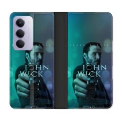 Housse cuir portefeuille Pour Xiaomi Redmi 15 4G John Wick