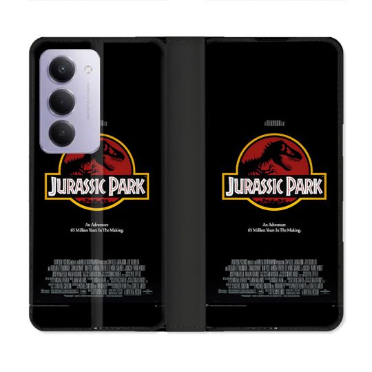 Housse cuir portefeuille Pour Xiaomi Redmi 15 4G Jurassic Park Affiche