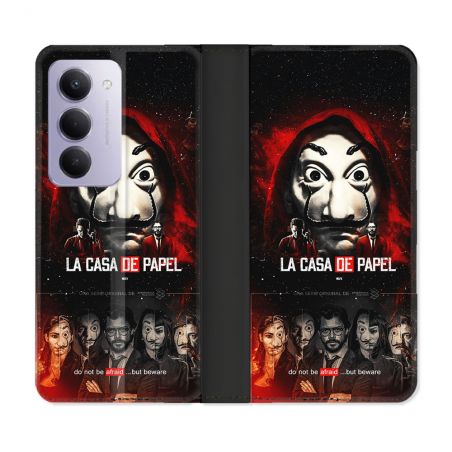 Housse cuir portefeuille Pour Xiaomi Redmi 15 4G La Casa De Papel