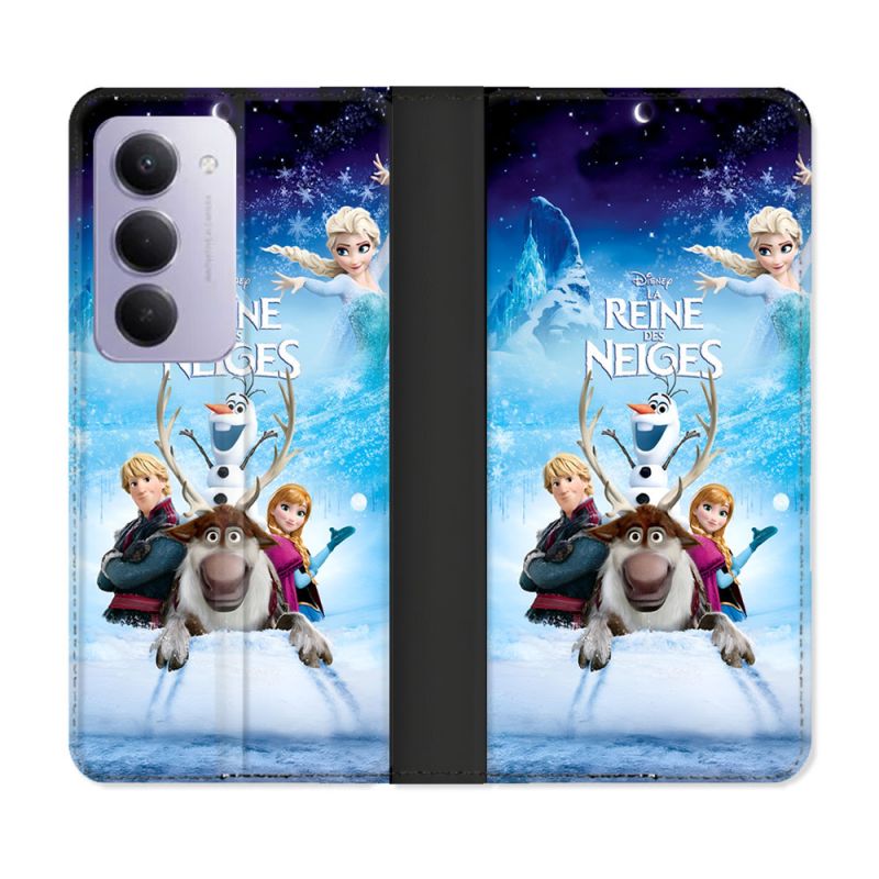 Housse cuir portefeuille Pour Xiaomi Redmi 15 4G La Reine Des Neiges