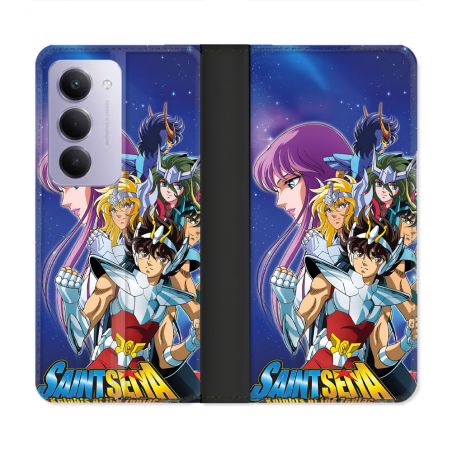 Housse cuir portefeuille Pour Xiaomi Redmi 15 4G Les Chevaliers Du Zodiaque