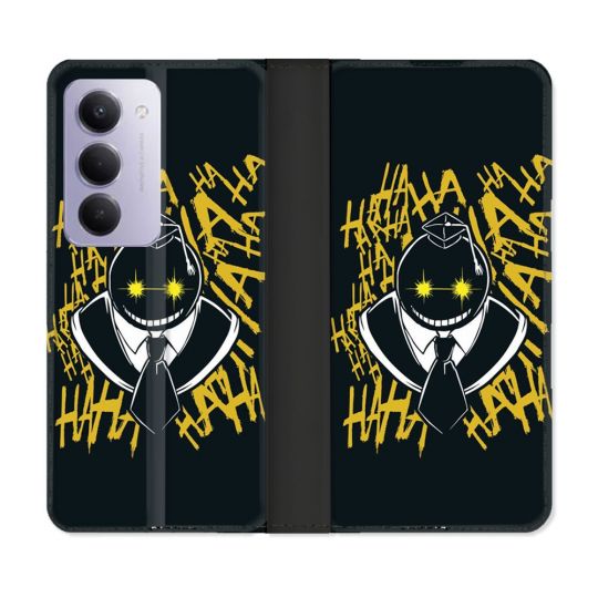 Housse cuir portefeuille Pour Xiaomi Redmi 15 4G Manga Assassination Classroom Kuro Noir