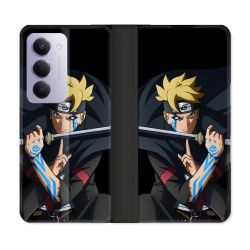 Housse cuir portefeuille Pour Xiaomi Redmi 15 4G Manga Boruto Tatouage