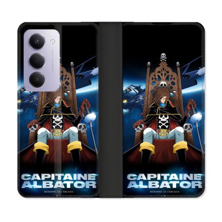 Housse cuir portefeuille Pour Xiaomi Redmi 15 4G Manga Capitaine Albator